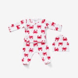 Lewis Take Me Home Newborn Set In Crab Tomato Red (2 Available)